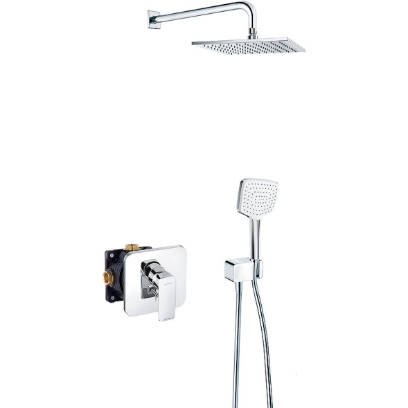 Душевая система Kludi Pure Style 7 в1 керамический картридж, хром (406300575)