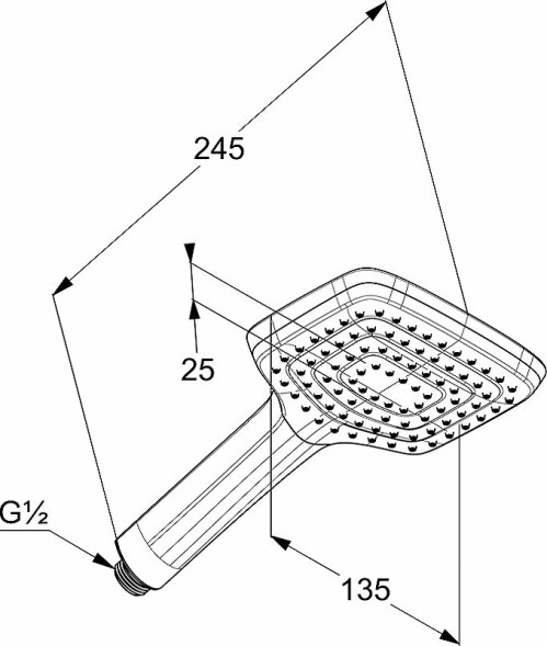 Душевая система Kludi Pure Style 7 в1 керамический картридж, хром (406300575)