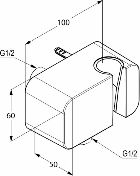 Душевая система Kludi Pure Style 7 в1 керамический картридж, хром (406300575)