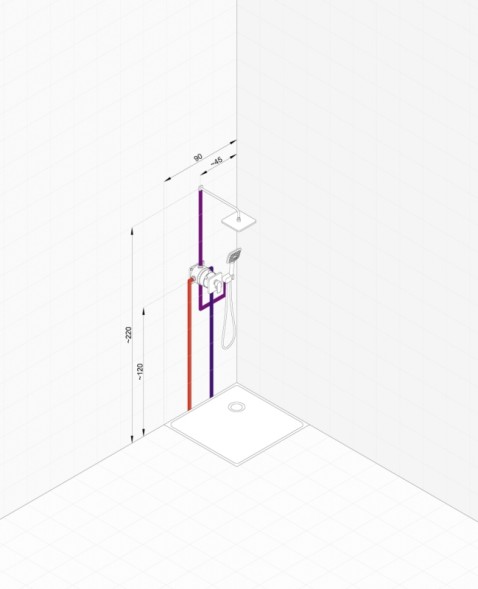 Душевая система Kludi Pure Style 7 в1 керамический картридж, хром (406300575)