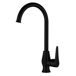 Смеситель для кухни 35к ПРОФСАН ПСМ-301-3 "STEEL BLACK" выс пов. излив, п/гайку  ЧЕРНЫЙ-БРОНЗА - PSM-301-3