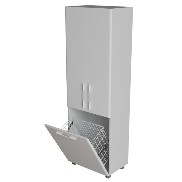 Пенал &amp;quot;СПУТНИК-60&amp;quot; белый с корзиной (600*1900*335)  (ПВХ) - 553951 