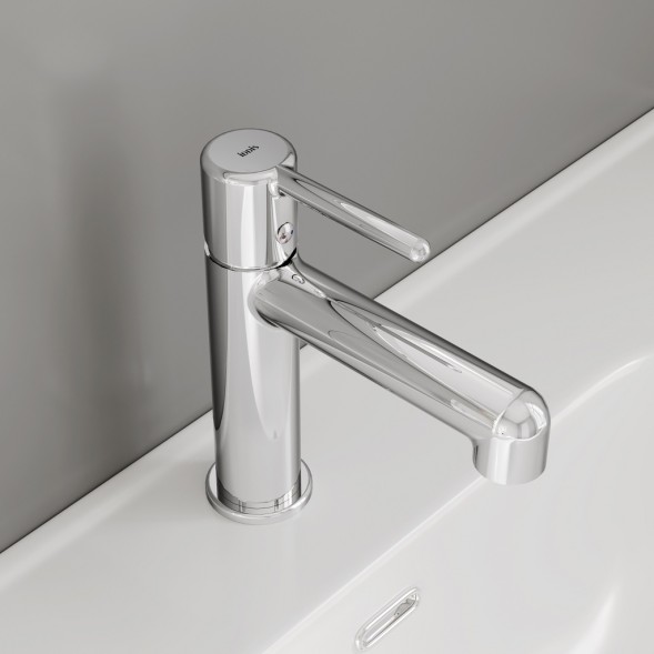 Смеситель для раковины 26к IDDIS AIGSB00i01 &amp;quot;Aiger&amp;quot; литой, п/шпильку, ХРОМ - AIGSB00i01 