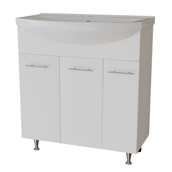 Тумба д/ванной &amp;quot;ВЕГА-75&amp;quot; под рак.Best-75 (Sanita Lux) (ПВХ) (разбор) - 556877 