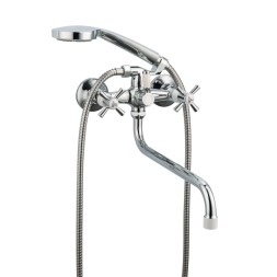 Смеситель для ванны и раковины 1/2 кер R22118-7 FRUD картридж перекл Белый - R22118-7