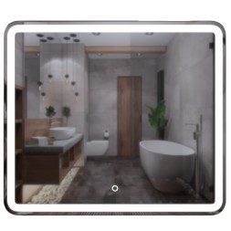 Зеркало MIXLINE "Альдо" 800*700 (ШВ) сенсорный выключатель, светодиодная подсветка - MLZ.Ald.8-7.1.2