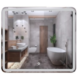 Зеркало MIXLINE "Альдо" 800*700 (ШВ) сенсорный выключатель, светодиодная подсветка - MLZ.Ald.8-7.1.2