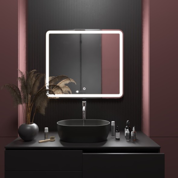 Зеркало MIXLINE &amp;quot;Альдо&amp;quot; 800*700 (ШВ) сенсорный выключатель, светодиодная подсветка - MLZ.Ald.8-7.1.2 