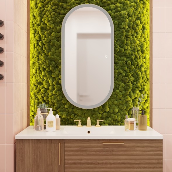 Зеркало MIXLINE &amp;quot;Виола&amp;quot; 500*1000 (ШВ) сенсорный выкл., светодиодная подсветка гор/верт крепеж - LED-00002355 