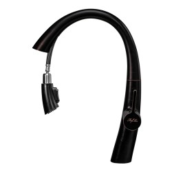 Смеситель для кух 35к ПСМ-301-9 STEEL BLACK тип См-МОЦБИвА, выс пов.излив, выд, лейкаЧЕРНЫЙ-БРОНЗА - ПСМ-301-9