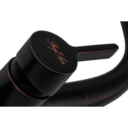 Смеситель для кух 35к ПСМ-301-9 STEEL BLACK тип См-МОЦБИвА, выс пов.излив, выд, лейкаЧЕРНЫЙ-БРОНЗА - ПСМ-301-9