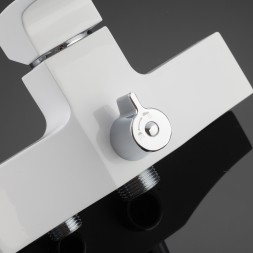 Смеситель для ванны и раковины 35к G2207-7 GAPPO див корп L-нос, БЕЛЫЙ-ХРОМ - G2207-7 