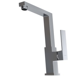 Смеситель для кухни 25k MIXLINE ML20-032 &amp;quot;Quadro&amp;quot; высокий излив боковая ручка - ML20-032 
