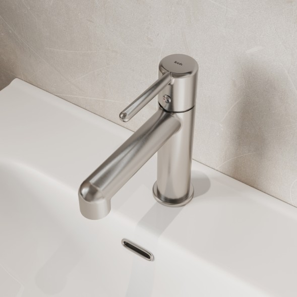 Смеситель для раковины 26к IDDIS AIGBC00i01 &amp;quot;Aiger&amp;quot; литой, п/шпильку ХРОМ матовый - AIGBC00i01 