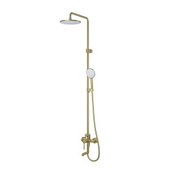 Душевая система 35к IDDIS AIGMG3Fi06 &amp;quot;Aiger&amp;quot; лейка &amp;quot;Тропический душ&amp;quot;, ЗОЛОТО матовый - AIGMG3Fi06 