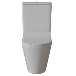 Унитаз-компакт безободковый WAVE ALEO Tornado1.0, гор,ниж,2-кн.арм,сид.полипр,м/л,быстр,БЕЛЫЙ глянец - 554620 