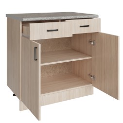 Стол разделочный 80 венге светлое (дуб млечный) (2 ящика) - 525826 