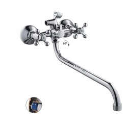 Смеситель для ванны и раковины 1/2 кер HB2208-2 HAIBA картридж перекл - HB2208-2 