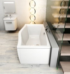 Смеситель на борт ванны Ravak Rosa RS 025.00, каскадный, однорычажный, хром (X07P003)