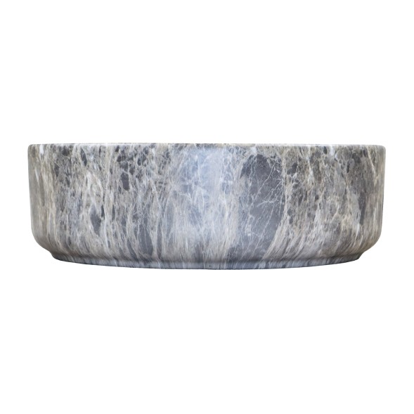 Раковина-чаша Azario 355х355х120 накладная, круглая, темный мрамор (AZ-3134-M816)