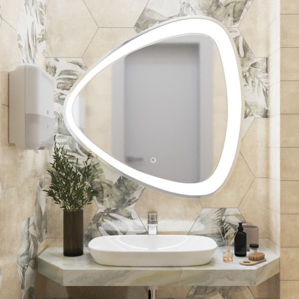 Зеркало MIXLINE &amp;quot;Эдда&amp;quot; D700 сенсорный выключатель, с гравировкой - MLZ.Ed.7.1.2 