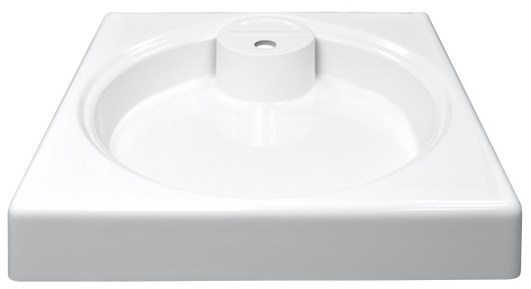 Раковина подвесная Azario Lindi 597х595х90 литьевой мрамор, белый (CS00078504)