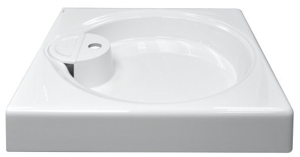 Раковина подвесная Azario Lindi 597х595х90 литьевой мрамор, белый (CS00078504)