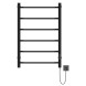 Полотенцесушитель MIXLINE MIRA  80х50 (таймер, 253 Вт, 6 перекладин) электрический ЧЕРНЫЙ - ML-556351 