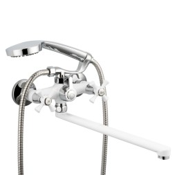 Смеситель для ванны и раковины 1/2 кер R22332 FRUD картриджн перекл Белый - R22332