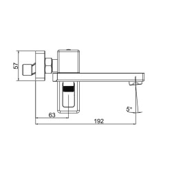 Смеситель для ванны G3217-8 GAPPO БЕЛЫЙ-ХРОМ - G3217-8 