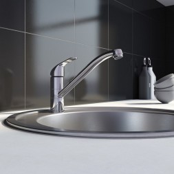 Смеситель для кухни 35к Milardo M02SBR0M05 &amp;quot;Meal&amp;quot;  длинный пов. излив ХРОМ - M02SBR0M05 