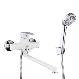 Смеситель для ванны и раковины 35к R22301 FRUD див. корп. Белый+хром - R22301