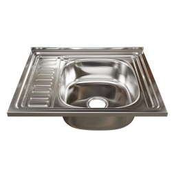 Мойка 60х50 (0,6) прав вып 3 1/2 MIXLINE 16см  с сифоном - 538193 