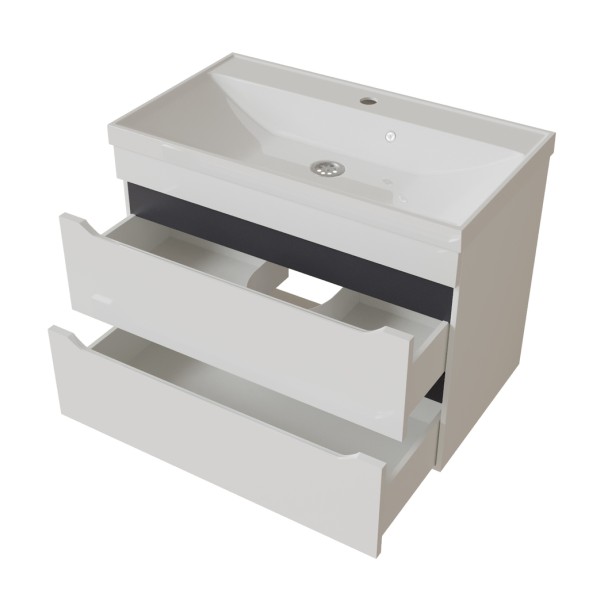 Тумба д/ванной &amp;quot;Лайн-80&amp;quot; подвесная  под раковину Fest-80 (Sanita Lux) (ПВХ) - 553013 