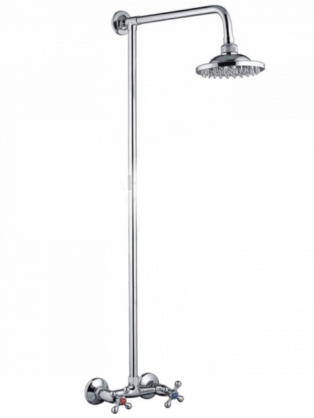 Душевая система 1/2 кер L2408 Ledeme  стационарный ТРОПИЧ ДУШ, латунь - L2408 