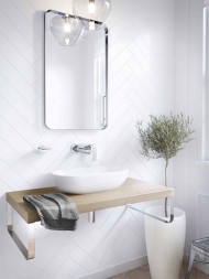 Смеситель настенный KLUDI AMEO для умывальника, внешняя монтажная часть, длина излива 235 мм, хром (412450575)