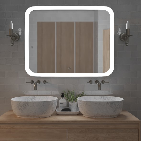 Зеркало MIXLINE &amp;quot;Стив&amp;quot; 1000*800 (ШВ) сенсорный выключатель, светодиодная подсветка - ФР-00001304 