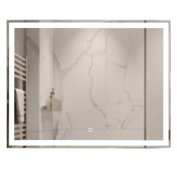 Зеркало MIXLINE &amp;quot;Норма-Лайт&amp;quot; 800*600 (ШВ) ал. профиль, сенсорный выключатель,светодиодная подсветка - LED-00002595 