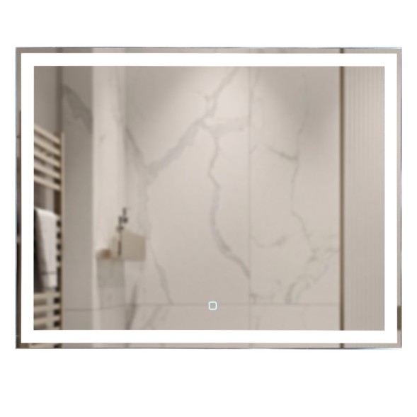 Зеркало MIXLINE &amp;quot;Норма-Лайт&amp;quot; 800*600 (ШВ) ал. профиль, сенсорный выключатель,светодиодная подсветка - LED-00002595 