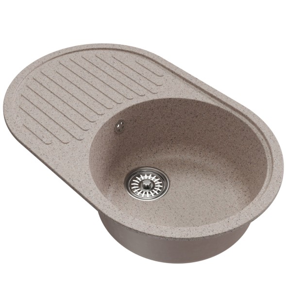 Мойка ML-GM16 КОМФОРТ овальная с крылом, песочная (302), 730*460*180мм - 00-00009361 
