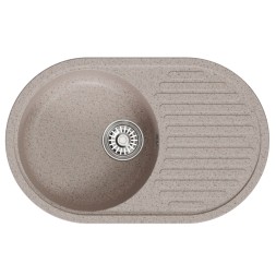 Мойка ML-GM16 КОМФОРТ овальная с крылом, песочная (302), 730*460*180мм - 00-00009361 