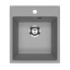 Мойкa ML-GMU02 УЛЬТРА прямоугольная, серый камень, 425*485 мм (глуб. чаши 175) - 00-001400 