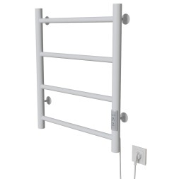 Полотенцесушитель MIXLINE VEGA 60х50 (таймер, 201 Вт, 4 перекладины) электрический БЕЛЫЙ - ML-556341