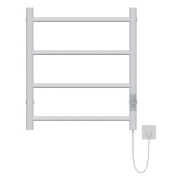 Полотенцесушитель MIXLINE VEGA 60х50 (таймер, 201 Вт, 4 перекладины) электрический БЕЛЫЙ - ML-556341