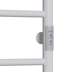 Полотенцесушитель MIXLINE VEGA 60х50 (таймер, 201 Вт, 4 перекладины) электрический БЕЛЫЙ - ML-556341