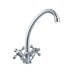 Смеситель для кухни 1/2 кер CN4008 CRON высокий пов. излив, ХРОМ - CN4008