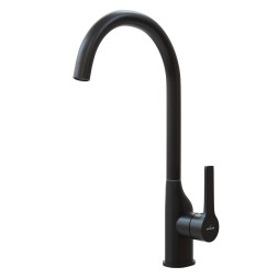 Смеситель для кухни 35k MIXLINE ML23-032 &amp;quot;Round Black&amp;quot; высокий излив боковая ручка ЧЕРНЫЙ - ML23-032 