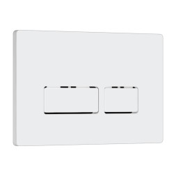 Кнопка смыва WAVE V1 универсальная БЕЛАЯ АБС прямоугольная - 552528 