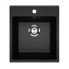 Мойкa ML-GMU02 УЛЬТРА прямоугольная, черный камень, 425*485 мм (глуб. чаши 175) - 00-001401 