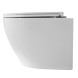 Унитаз подвесной Azario Blanco торнадо, с сиденьем микролифт, дюропласт 490*360*360 (AZ-9003WT)